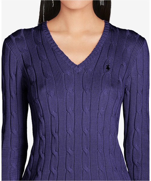 POLO RALPH LAUREN(ポロ ラルフ ローレン)の「Polo Ralph Lauren V-Neck Sweater(ニット/セーター・レディース・Purple/Pink/Blue・XS/S/M/L/XL)」の16枚目の写真