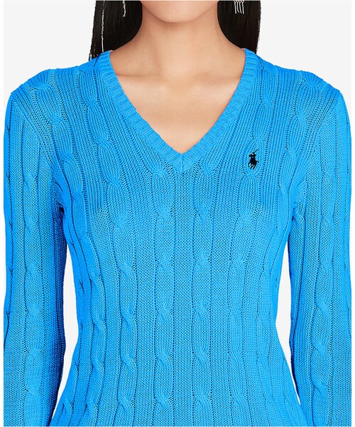 POLO RALPH LAUREN(ポロ ラルフ ローレン)の「Polo Ralph Lauren V-Neck Sweater(ニット/セーター・レディース・Purple/Pink/Blue・XS/S/M/L/XL)」の10枚目の写真