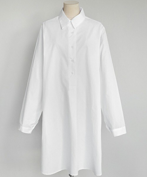 DHOLIC（ディーホリック）の「バックタックスリットシャツワンピース（シャツワンピース・レディース・FREE）」の2枚目の写真