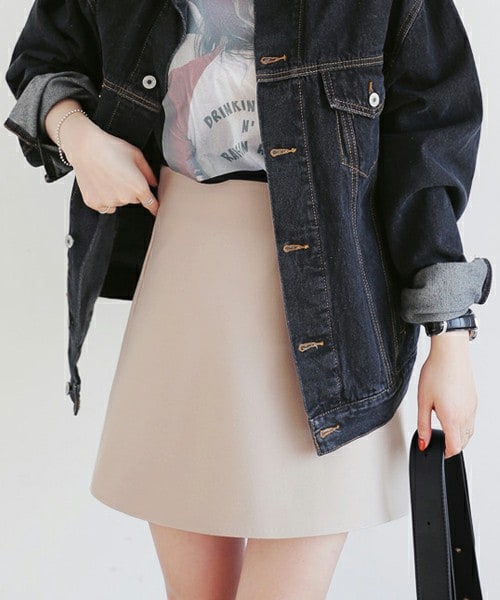 DHOLIC（ディーホリック）の「5COLORSミニマルAラインスカート（スカート・レディース・S/M）」の2枚目の写真