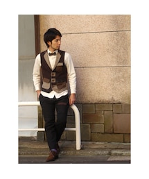 NIRAME.CO | すごろくベスト　ブラウン(ベスト)