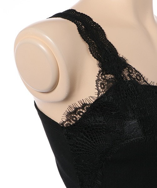 archives（アルシーヴ）の「レースキャミ（Tシャツ/カットソー・レディース・オフホワイト/ブラック/グレー/ネイビー・MEDIUM）」の7枚目の写真