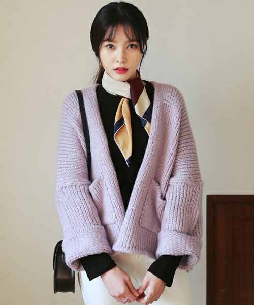 DHOLIC（ディーホリック）の「ウール混ポケットニットオープンカーディガン（カーディガン/ボレロ・レディース・FREE）」の3枚目の写真