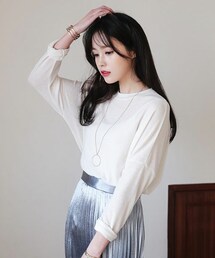 DHOLIC | 3COLORSアンバランスヘムTシャツ(Tシャツ/カットソー)