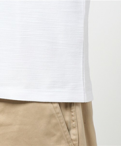 ESSENTIAL GARMENT MEN'S BIGI（エッセンシャルガーメントメンズビギ）の「Vネック長袖Ｔシャツ / スラブインレイ（Tシャツ/カットソー・メンズ・ホワイト/グレー/ネイビー/ピンク・SMALL/MEDIUM/LARGE）」の9枚目の写真