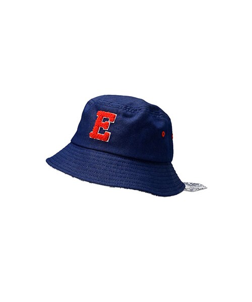 BRANSHES（ブランシェス）の「ツイルバケットハット（ハット・キッズ・ホワイト/ネイビーブルー・48～54）」の2枚目の写真