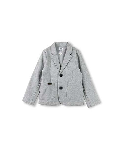 RADCHAP(ラッドチャップ)の「ニットツイルテーラードジャケット(テーラードジャケット・キッズ・ネイビーブルー/杢グレー・90~140)」の2枚目の写真