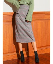 KORMARCH | グレンチェックパールカラーポイントスカート(スカート)