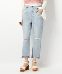 Heather | HE＊ダメージストレートパンツ(パンツ)