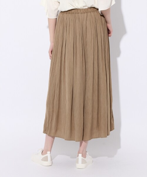 niko and...(ニコアンド)の「サテンギャザースカーチョ(パンツ・チャコール/ピンク/キャメル/ベージュ/ブルー)」の14枚目の写真