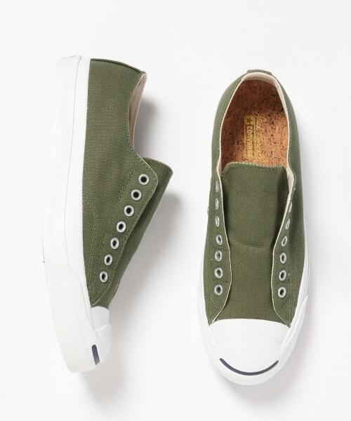 RAGEBLUE(レイジブルー)の「<2WAY仕様>JACKPURCELL LOOSEWEAVE SLIP(シューズ・ホワイト/グリーン)」の2枚目の写真