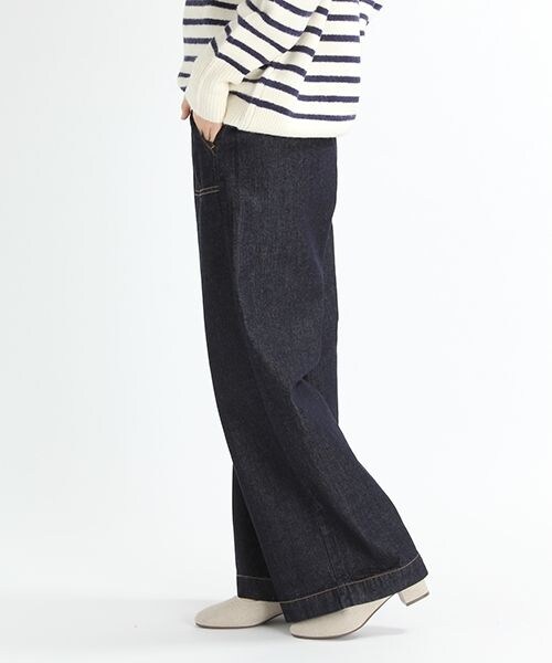 studio CLIP（スタディオクリップ）の「11オンズデニムワイドパンツ（パンツ・ライトブルー/インディゴ）」の5枚目の写真
