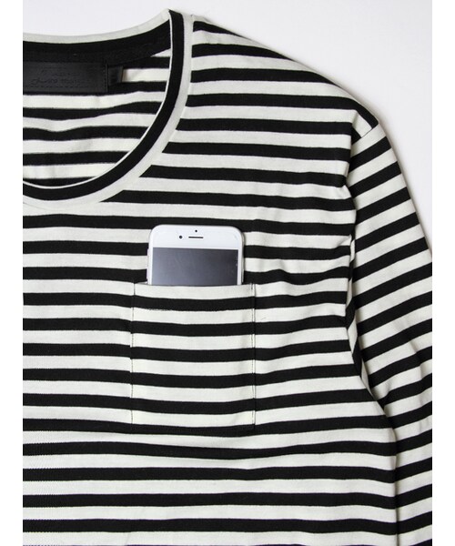 Luv maison（ラブメゾン）の「ダメージニットアンサンブルVネックニット（トップス・メンズ・ブラック/ホワイト・M/L）」の9枚目の写真