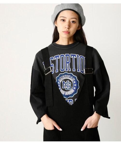 MOUSSY（マウジー）の「MOUSSY RIB KNIT JUMPER スカート（スカート・レディース・BLK/L/BEG・F）」の7枚目の写真