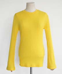 DHOLIC | ベルスリーブスリムリブTシャツ(Tシャツ/カットソー)