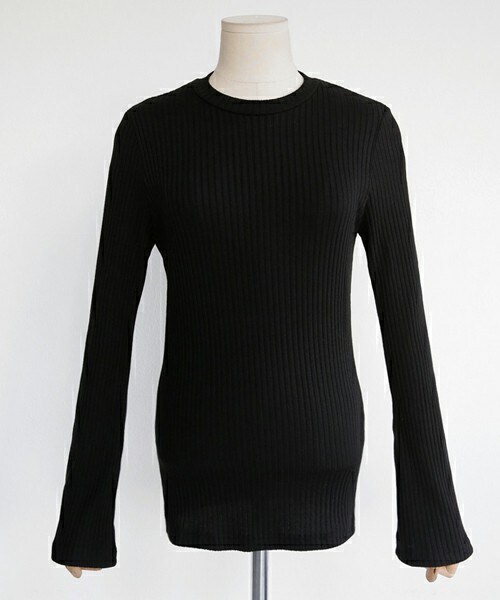 DHOLIC（ディーホリック）の「ベルスリーブスリムリブTシャツ（Tシャツ/カットソー・レディース・FREE）」の3枚目の写真