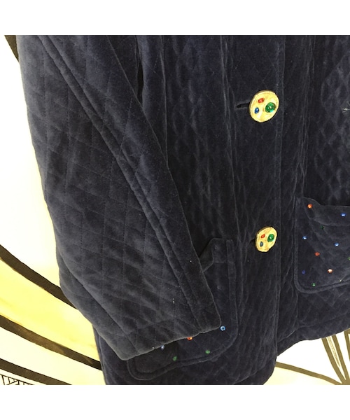 キュウリガン（キュウリガン）の「【個性的】エレガントボタンベロアBIGジャケットコート（その他アウター・メンズ・その他）」の6枚目の写真