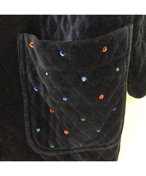 キュウリガン（キュウリガン）の「【個性的】エレガントボタンベロアBIGジャケットコート（その他アウター・メンズ・その他）」の5枚目の写真