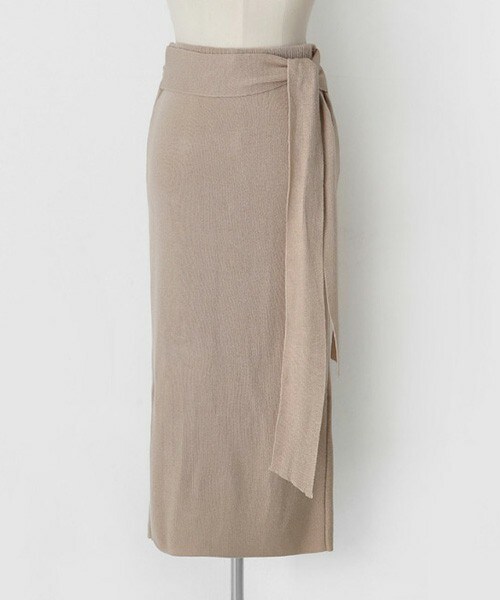 DHOLIC（ディーホリック）の「ウエストタイニットミモレスカート（スカート・レディース・FREE）」の4枚目の写真