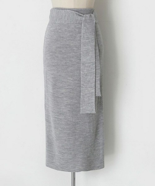 DHOLIC（ディーホリック）の「ウエストタイニットミモレスカート（スカート・レディース・FREE）」の3枚目の写真