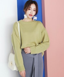 DHOLIC | 6COLORSラウンドネックニットプルオーバー(ニット/セーター)