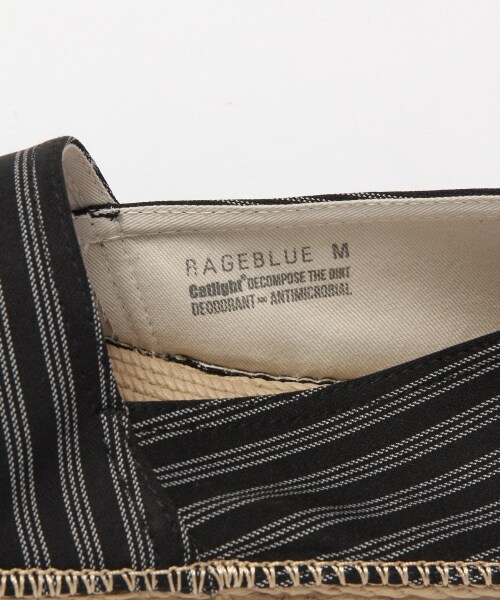 RAGEBLUE（レイジブルー）の「＜超軽量！＞EVAエスパ（シューズ・ホワイト/ブラック系(ボーダー)/サーモンピンク/グリーン/ネイビー/ネイビー系(ボタニカル柄)）」の12枚目の写真