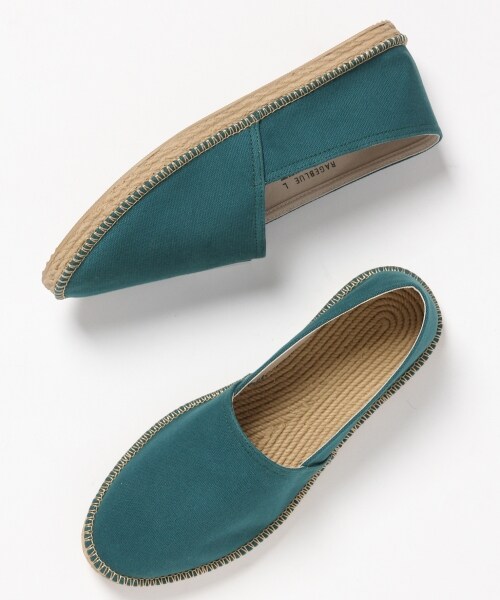 RAGEBLUE（レイジブルー）の「＜超軽量！＞EVAエスパ（シューズ・ホワイト/ブラック系(ボーダー)/サーモンピンク/グリーン/ネイビー/ネイビー系(ボタニカル柄)）」の3枚目の写真