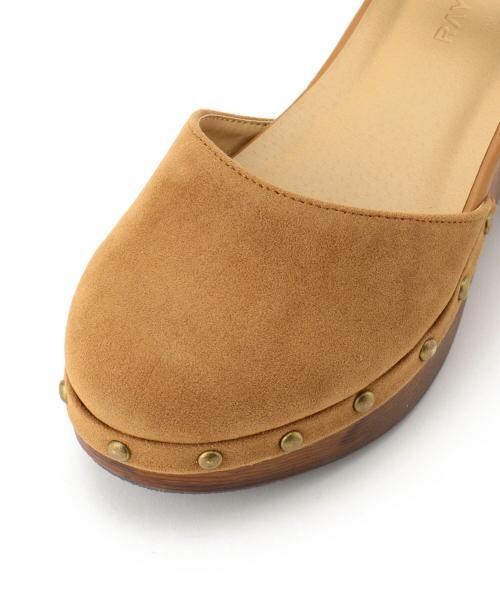 RAY CASSIN（レイカズン）の「サボサンダル（シューズ・レディース・ブラック/キャメル/ライトグレー・M/L）」の6枚目の写真