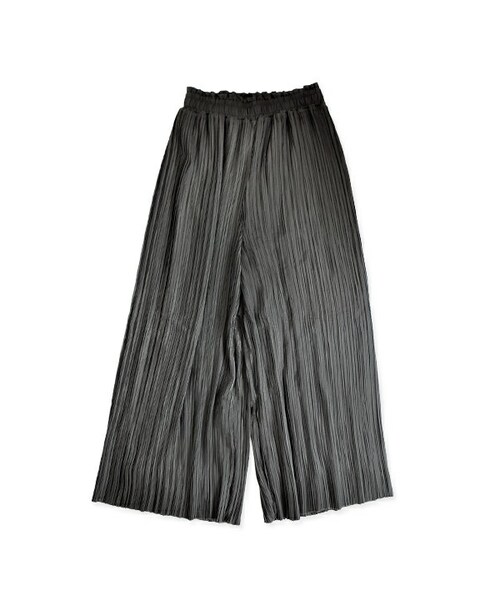 flower（フラワー）の「slender pleats pants ～ｽﾚﾝﾀﾞｰﾌﾟﾘｰﾂﾊﾟﾝﾂ（その他パンツ・レディース・pink/black・FREE）」の2枚目の写真