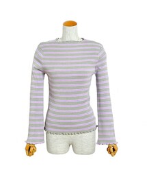 flower | frill multi border～フリルマルチボーダー(Tシャツ/カットソー)