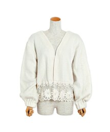 flower | lace mix cardigan ～ﾚｰｽﾐｯｸｽｶｰﾃﾞｨｶﾞﾝ(カーディガン/ボレロ)