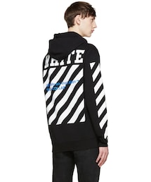 オフホワイト16SS BLUE COLLAR プルオーバーパーカー off white（オフホワイト）の「Off-White Black 