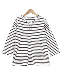 Dailyabout | ベーシックボーダー7分袖Tシャツ(P0000WRC)(Tシャツ/カットソー)