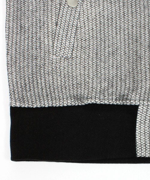 ESSENTIAL GARMENT MEN'S BIGI（エッセンシャルガーメントメンズビギ）の「MA-1 / メランジラッセル（サーフ＆サファリ）（ミリタリージャケット・メンズ・杢グレー/ネイビー・SS/S/M/L）」の8枚目の写真