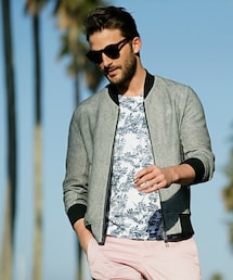 ESSENTIAL GARMENT MEN'S BIGI | MA-1 / メランジラッセル（サーフ＆サファリ）(ミリタリージャケット)