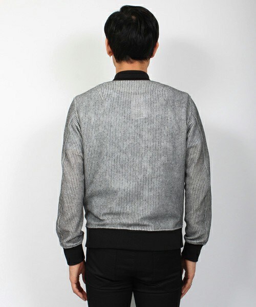 ESSENTIAL GARMENT MEN'S BIGI（エッセンシャルガーメントメンズビギ）の「MA-1 / メランジラッセル（サーフ＆サファリ）（ミリタリージャケット・メンズ・杢グレー/ネイビー・SS/S/M/L）」の16枚目の写真