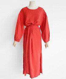 DHOLIC | ロングストラップパフスリーブロングワンピース(ワンピース)