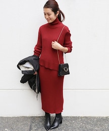 IENA | イエナ RIBデザインワンピース◆(ワンピース)