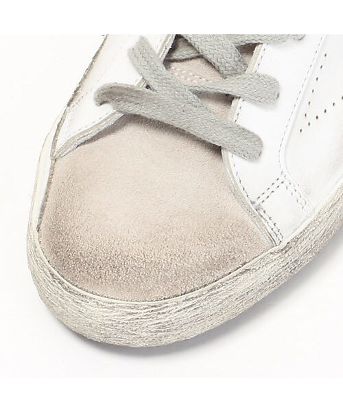GOLDEN GOOSE（ゴールデングース）の「ゴールデン グース デラックス ブランド SNEAKERS SUPERSTAR WHITE GREEN/GLITTERSKATE（スニーカー・レディース・ホワイト・38(25cm)）」の5枚目の写真