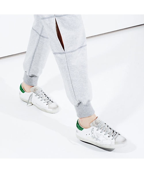 GOLDEN GOOSE（ゴールデングース）の「ゴールデン グース デラックス ブランド SNEAKERS SUPERSTAR WHITE GREEN/GLITTERSKATE（スニーカー・レディース・ホワイト・38(25cm)）」の7枚目の写真