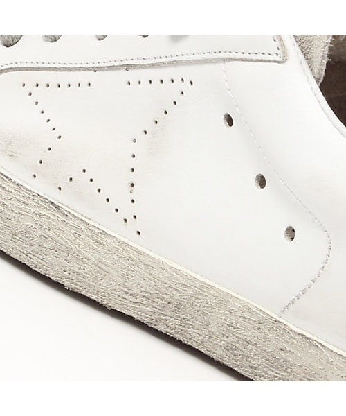 GOLDEN GOOSE（ゴールデングース）の「ゴールデン グース デラックス ブランド SNEAKERS SUPERSTAR WHITE GREEN/GLITTERSKATE（スニーカー・レディース・ホワイト・38(25cm)）」の2枚目の写真