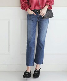 DHOLIC | カットオフブルーデニムパンツ(デニムパンツ)