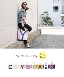 CITRINE Chakra | ビッグイニシャルキャンバスバッグ(トートバッグ)