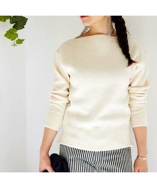 L'Ancre(アンカー)の「L'Ancre (アンカー)リブニットドレスTシャツ(ニット/セーター・レディース・38(M))」の2枚目の写真