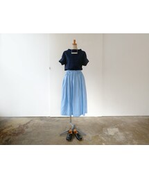 SACRA（サクラ）の「SACRA サクラ リネンギャザースカート