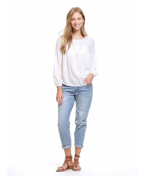 OLD NAVY（オールドネイビー）の「Boyfriend Skinny Ankle Cropped Jeans (24") for Women（デニムパンツ・レディース・SECOND HAND・Petite 12）」の4枚目の写真