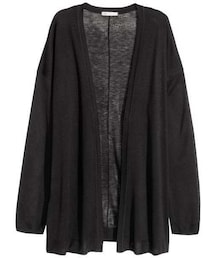 H&M | H&M - Fine-knit Cardigan - Black - Ladies(カーディガン/ボレロ)