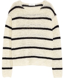 H&M | H&M - Knit Sweater - Natural white/striped - Ladies(ニット/セーター)