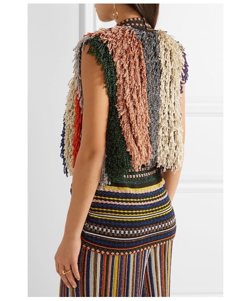MISSONI ミッソーニ ボーダー ベスト イタリア製 X3896 a ミッソーニ ベスト 総柄 ボーダー メッシュ リネン イタリア製