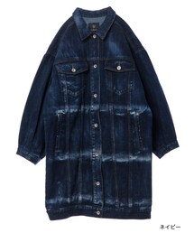 w closet | 【S/S】ウォッシュ加工ビッグロングGジャン(ジャケット/アウター)